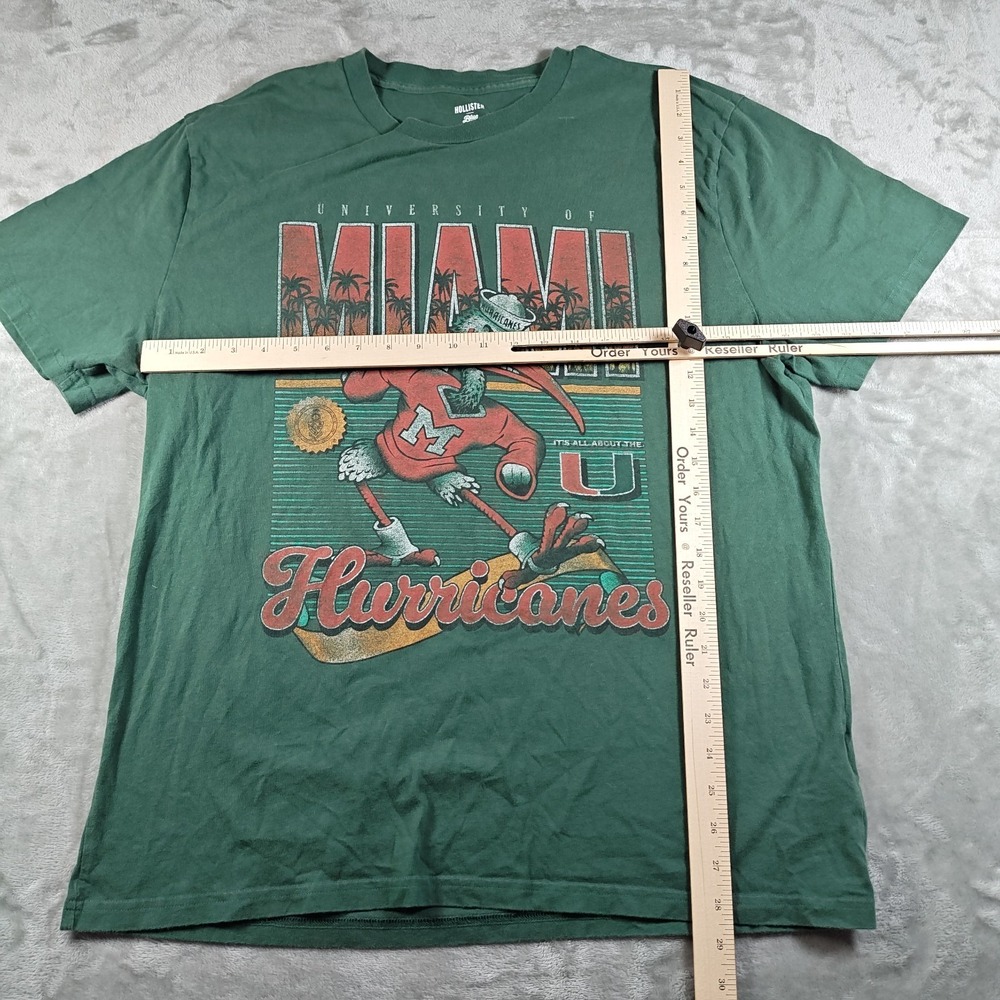 Miami Hurricanes Shirt Mens XL Hollister Football University Sebastian The Ibis - Picture 5 of 8